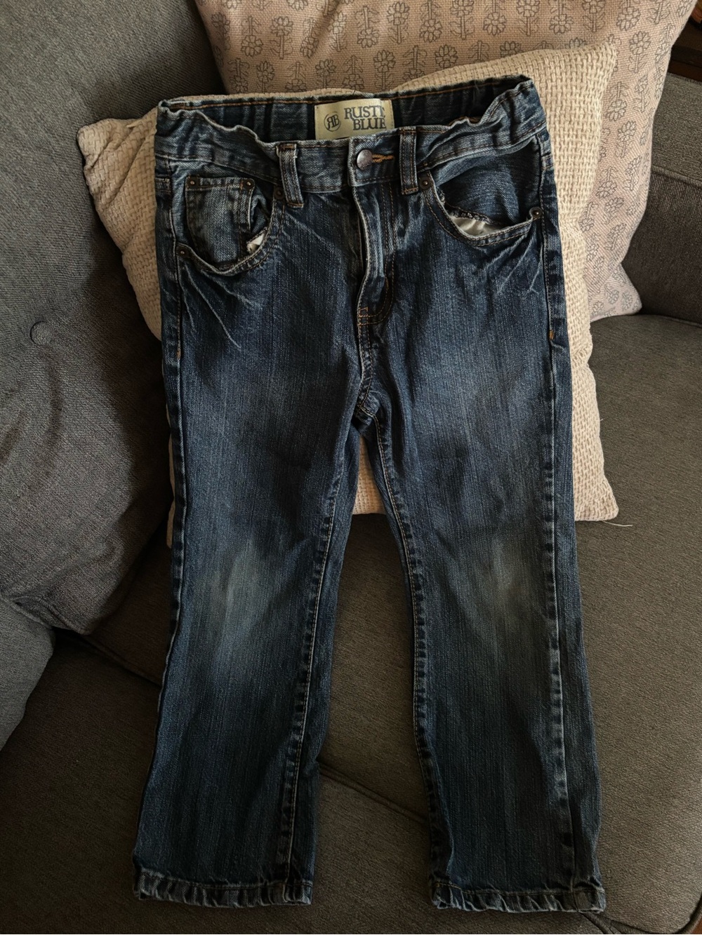 Boy’s Dark Wash Jeans - Blue
